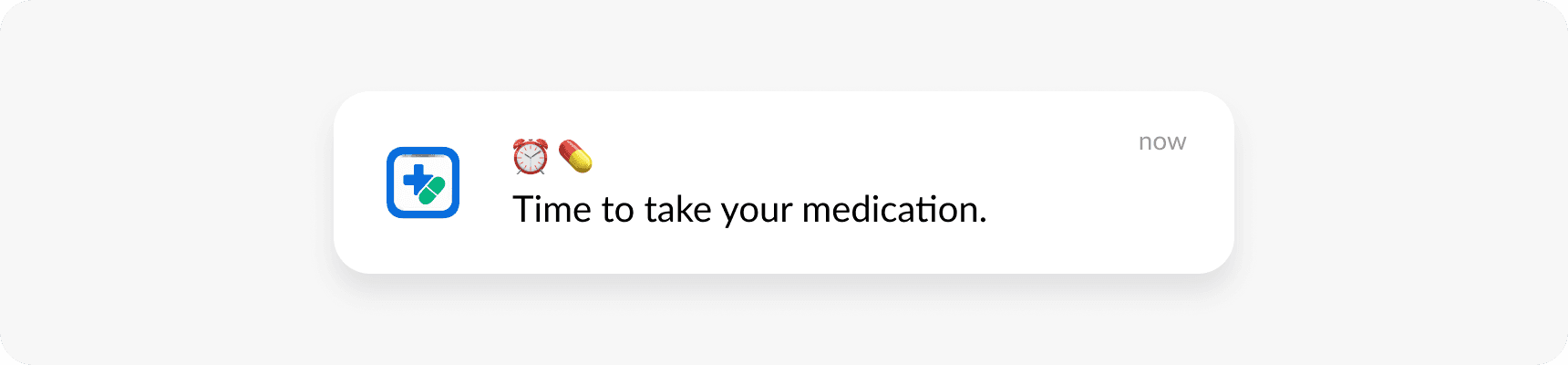 HIPAA compliant push medication reminder example